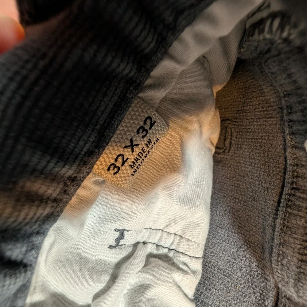 Flint and Tinder Corduroy Pants Mens‎ 32x32 Charcoal Grey Tapered Fit 5-Pocket